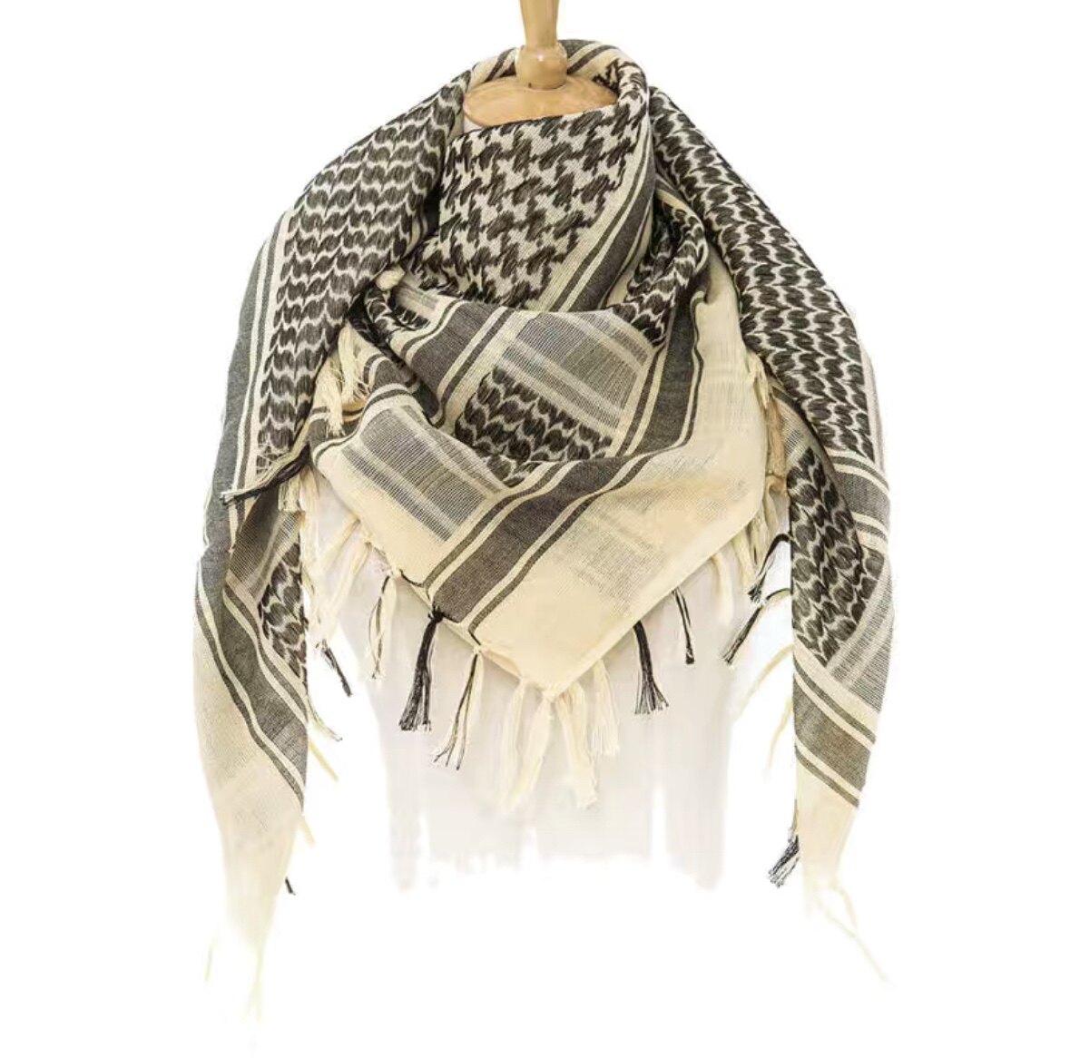 thumbnail for Undercover Scarf 06T period arab tassel plaid bandit scarf punk subculture quadripartite uc shawl