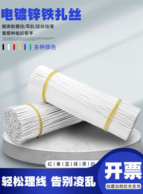 圆形 0.45 0.55mm电镀锌包塑铁丝扎丝线光缆扎带葡萄藤枝架绑扎丝