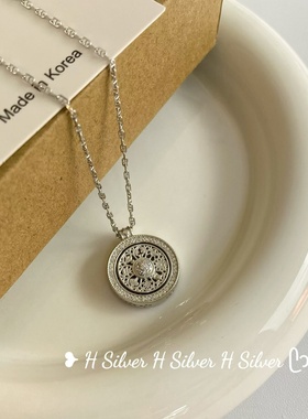 《新版罗盘》ins设计百搭小众八宝罗盘可转动吊坠项链