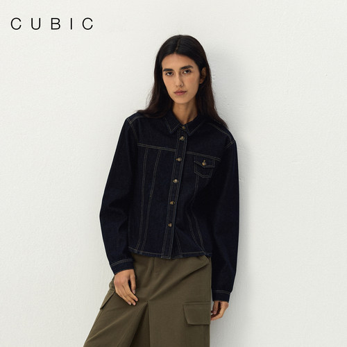 CUBIC复古牛仔短款显瘦夹克