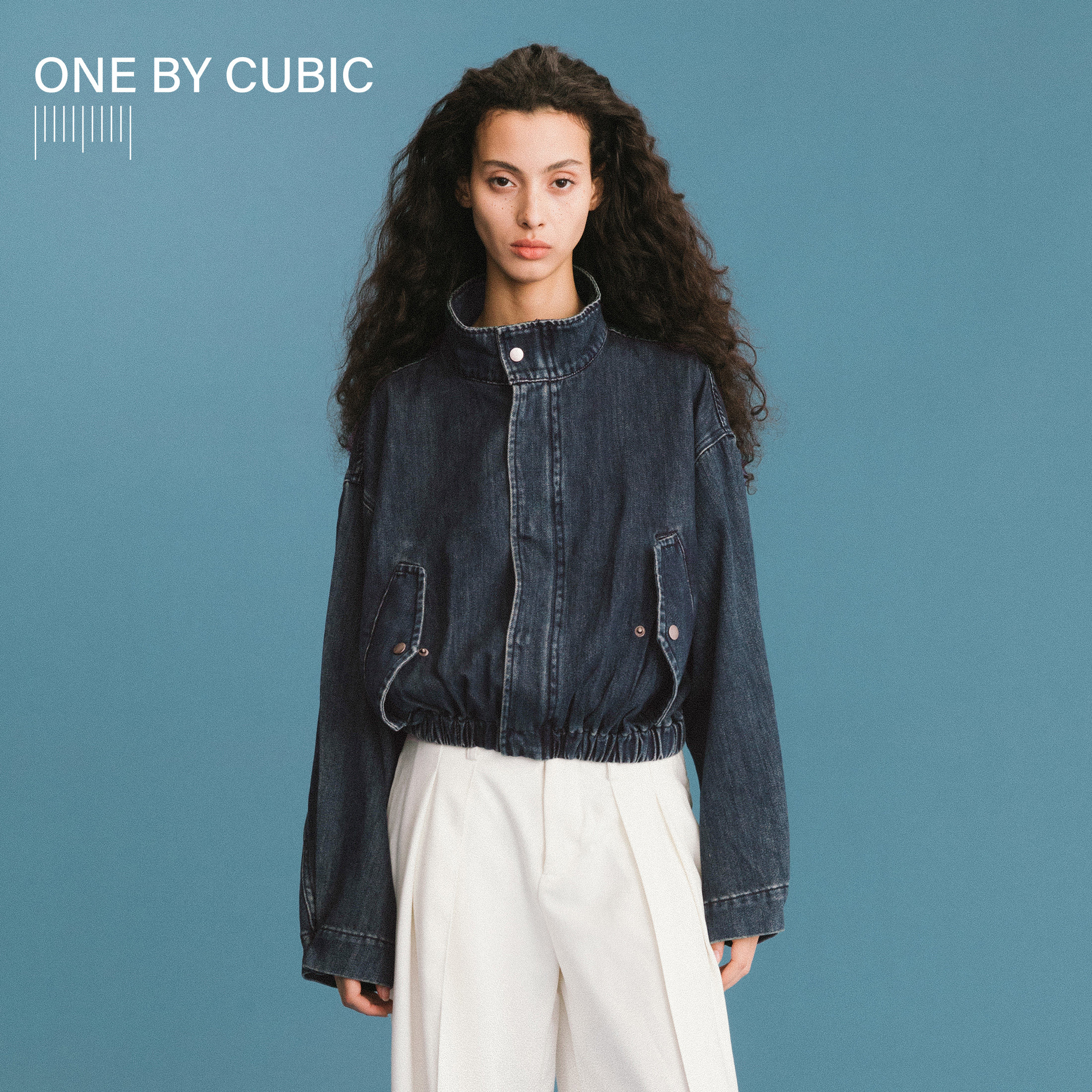 ONEBYCUBIC复古水洗牛仔外套