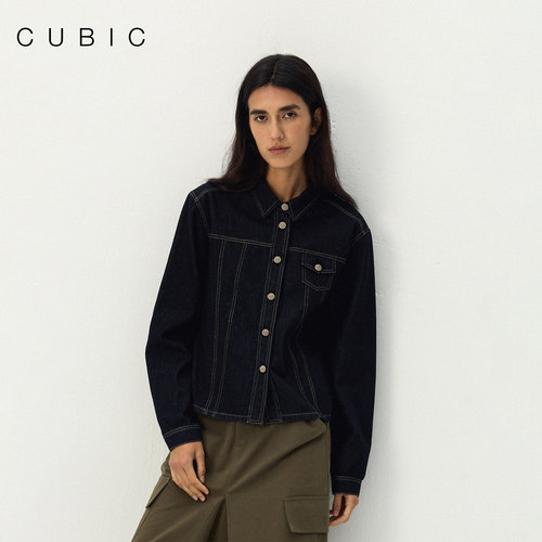 CUBIC复古牛仔短款显瘦夹克