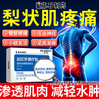 梨状肌综合症膏药贴坐骨神经痛腿麻屁股疼治腰椎压迫疗专用坐垫ZY
