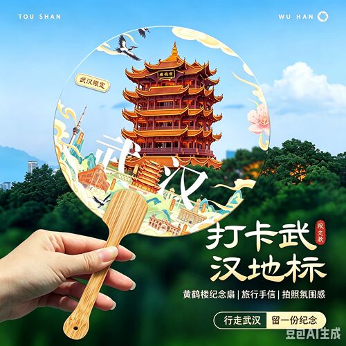2026城市文创团扇定制地标打卡