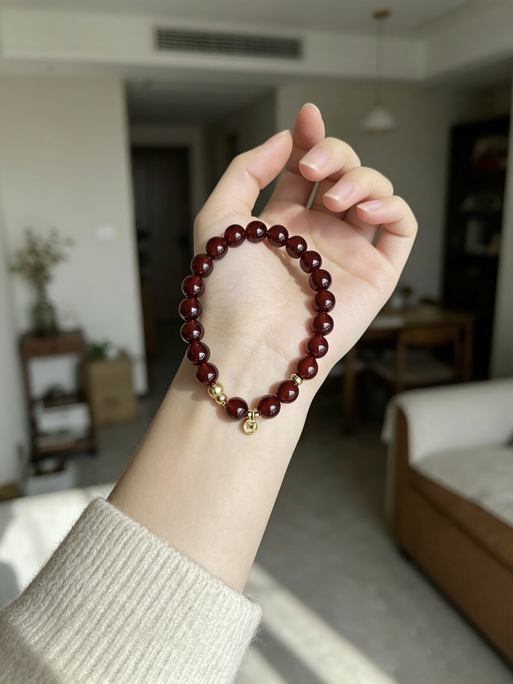 雅典娜石榴石高级感手串