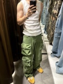 蒋劲夫同款 神裤 平替25ss工装 口袋水洗机能牛仔裤 秋休闲阔腿男