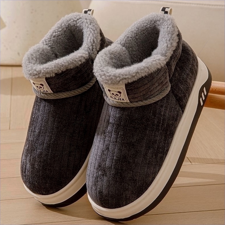 回力包跟棉鞋棉拖鞋男女情侣冬季防滑外穿保暖厚底家居家棉靴加厚