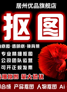 抠图PS图片处理证件照白底换背景P图合成透明底批量人040610