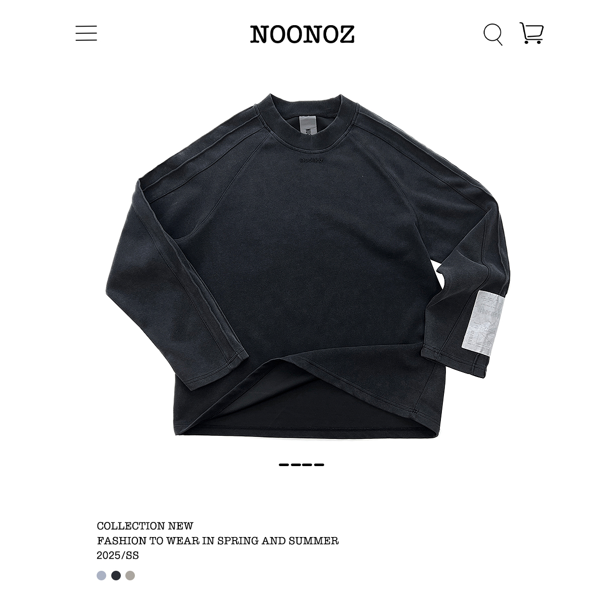 NOONOZ潮牌美式长袖圆领卫衣