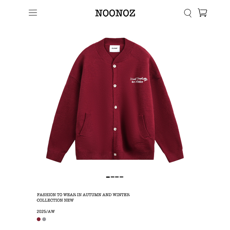 秋冬氛围感刺绣字母毛衣男