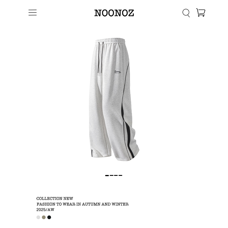 美式重磅条纹运动卫裤男