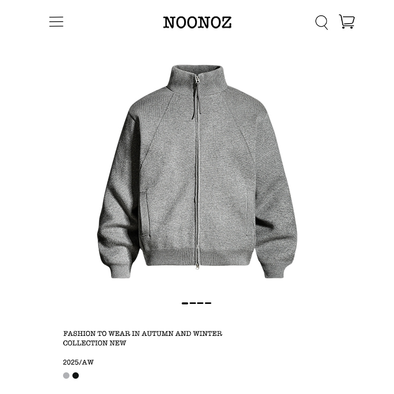 美式复古解构针织羽绒服