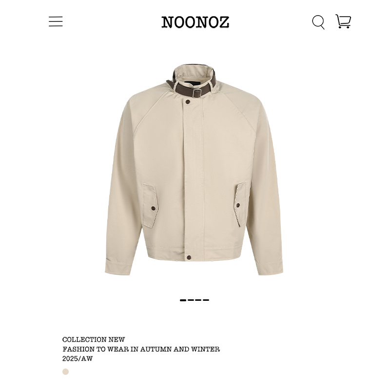 复古老钱风美式工装立领夹克