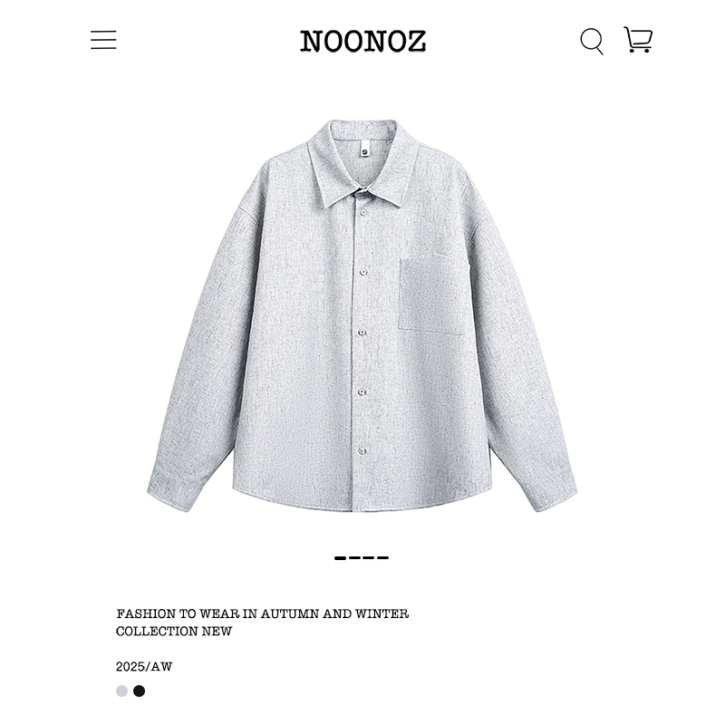 老钱风纯色通勤长袖衬衫