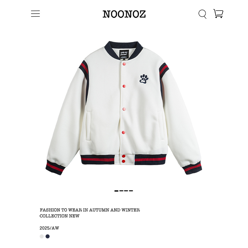 美式学院风拼接棒球服外套