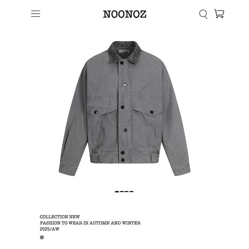 美式复古重工底特律夹克男