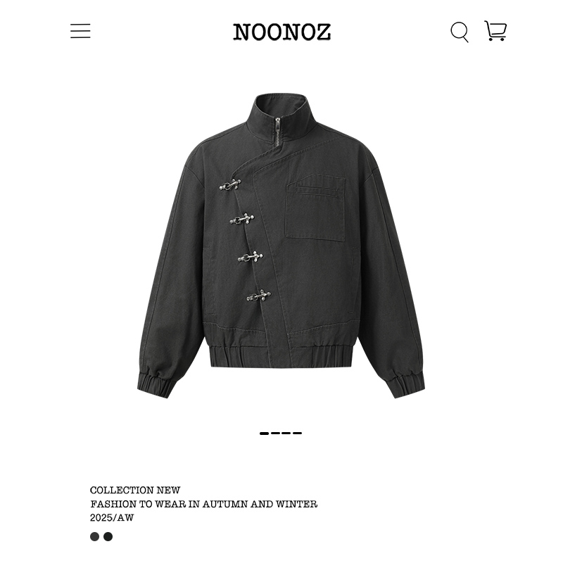 国潮复古新中式飞机扣工装夹克