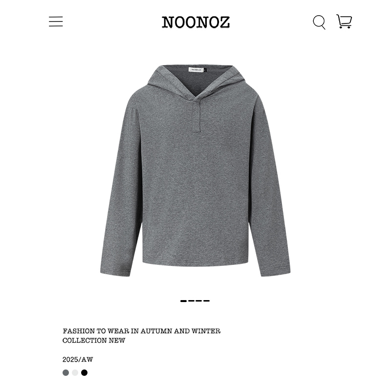 美式复古轻薄亲肤连帽长袖T恤