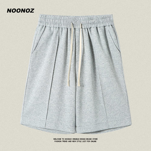 NOONOZ美式街头纯色短裤五分裤