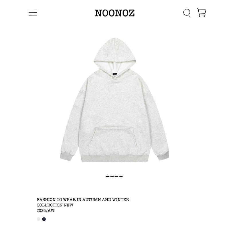 基础款通勤加绒连帽卫衣