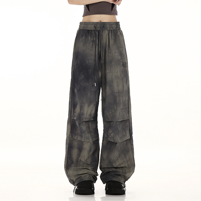 NOONOZ美式复古扎染工装休闲裤