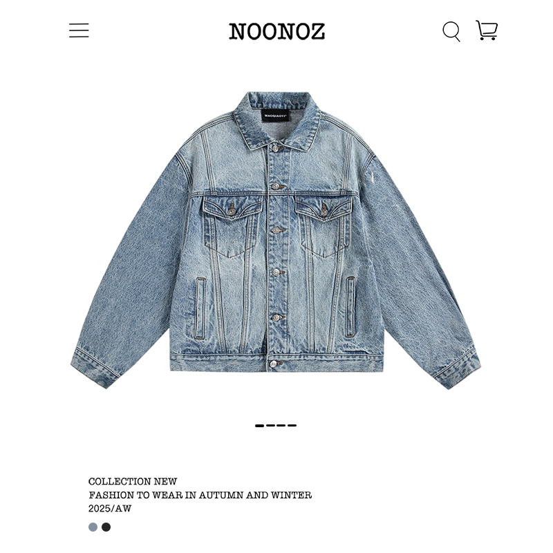 美式高街做旧牛仔外套