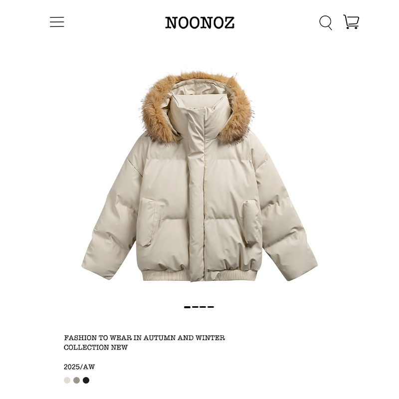 美式可拆卸毛领PU皮衣棉衣