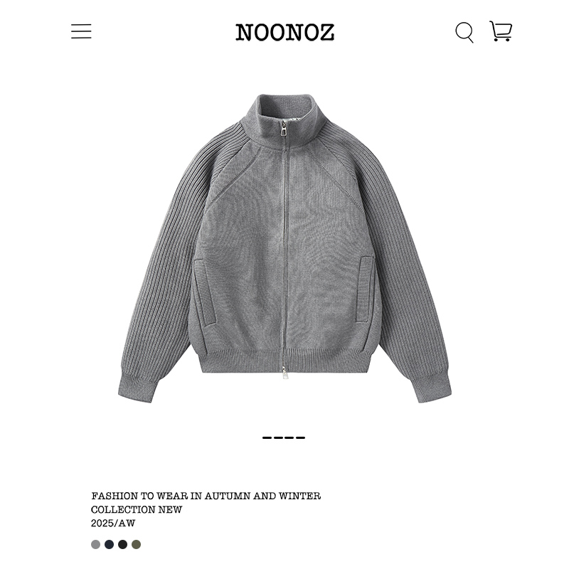 美式解构轻薄针织羽绒服