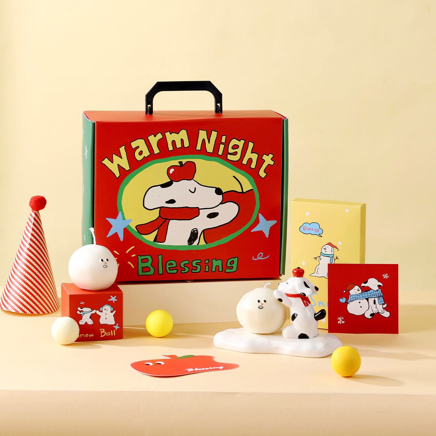 量子猜想小狗堆雪人陶瓷香薰蜡烛礼盒小众生日新年礼物送女生,家居饰品,香薰礼盒,淘宝优惠券,粉丝福利购,淘宝优惠卷