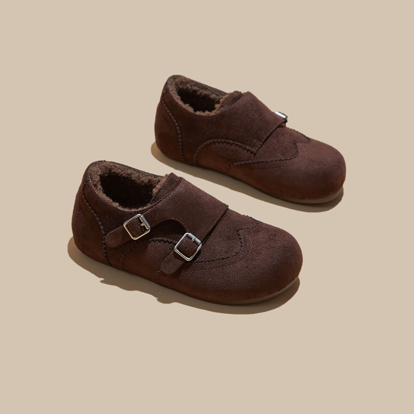 内增高反绒羊羔毛勃肯鞋女保暖