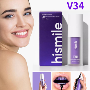 Brightening V34 Toothp Tooth Purple White Toothpaste Hismile