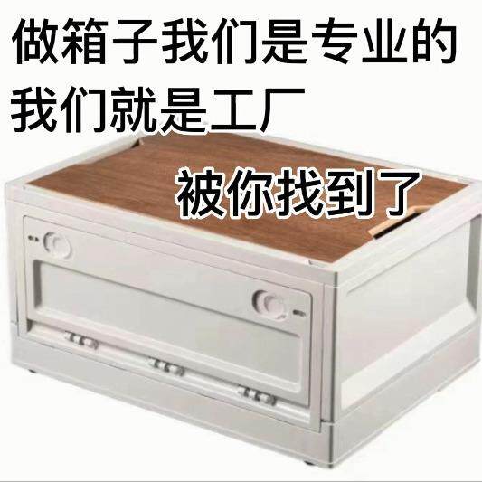 户外野营折叠收纳箱家用木盖车载后备箱储物箱多功能侧开门整理箱