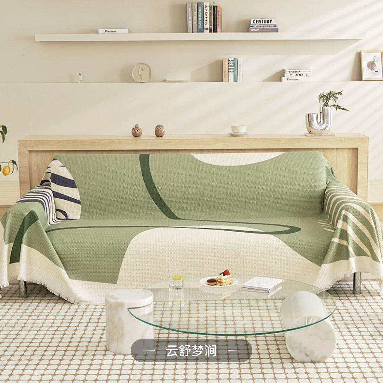 北欧风万能沙发盖毯防滑盖布全盖一片套罩沙发垫沙四季通用可机洗