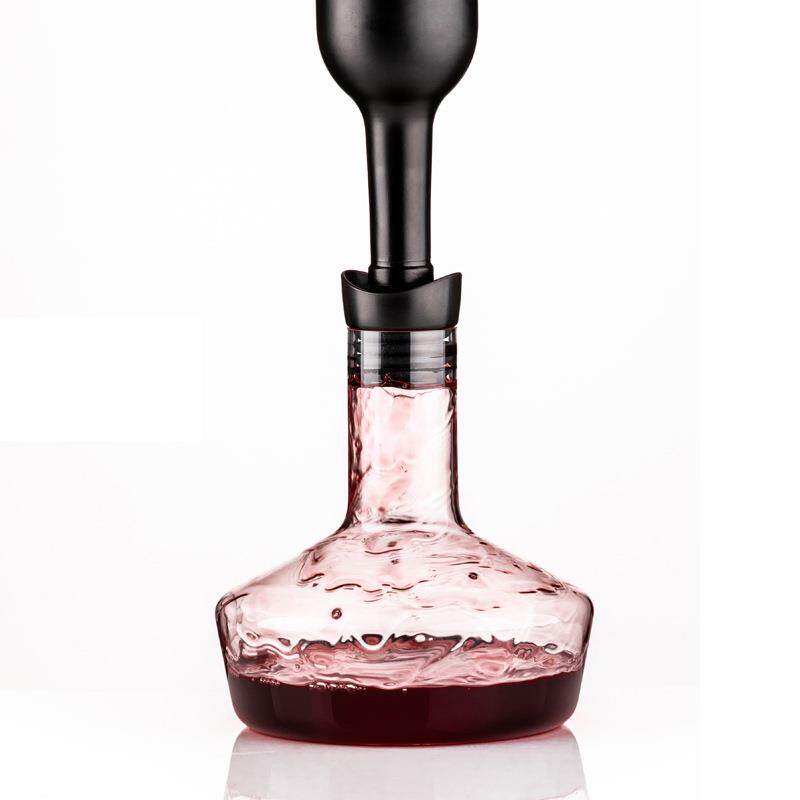 带密封盖水晶红酒醒酒器 呼吸式翻转酒壶 创意个性葡萄酒存酒壶