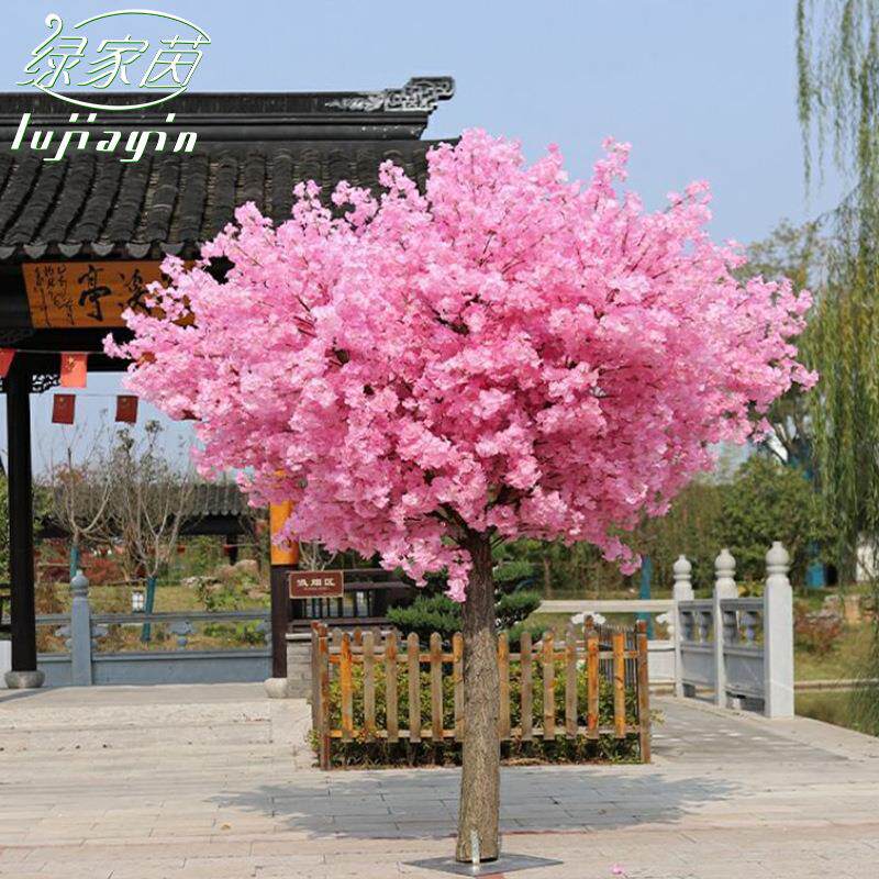 仿真樱花树桃花树许愿假树榕树枝大型婚庆商场酒店舞台装饰树造景