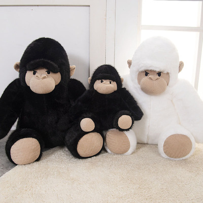 大猩猩毛绒玩具公仔黑猩猩抱枕仿真动物玩偶娃娃安抚搞怪玩偶礼物