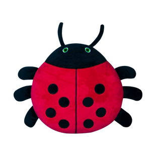 七星瓢虫抱枕毛绒玩具公仔甲虫昆虫玩偶布娃娃可爱娃娃睡觉女圆形
