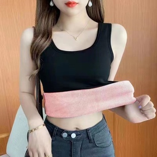 保暖背心女款冬季加绒加厚一体绒2025新款防寒大码内搭马甲上衣女
