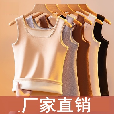 保暖背心冬季加绒加厚一体绒2025新款防寒大码内穿搭马甲上衣女款