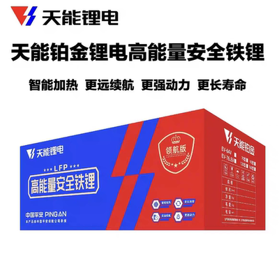 天能磷酸铁锂电池60V72V三轮四轮