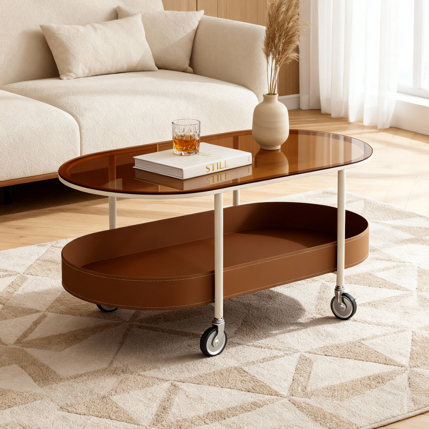 茶几客厅家用带轮边几轻奢高级感可移动沙发几灵活方便可收纳边柜,住宅家具,茶几,淘宝优惠券,粉丝福利购,淘宝优惠卷