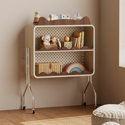 耶特可移动创意猫耳造型铁艺书架