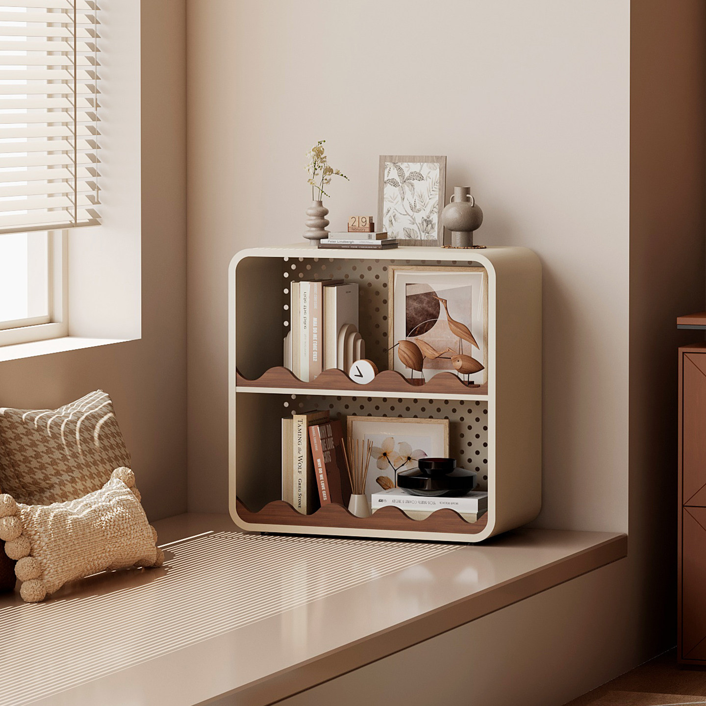 飘窗柜卧室家用多层收纳靠墙一体储物柜防晒落地小型高级感窗台柜,住宅家具,飘窗柜,淘宝优惠券,粉丝福利购,淘宝优惠卷