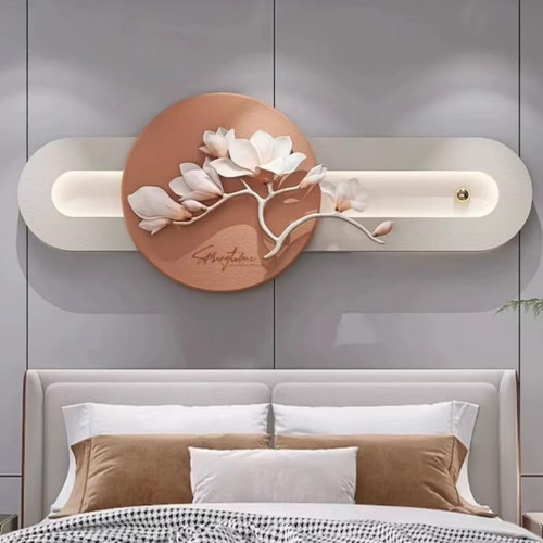 锐玺3D立体树脂浮雕灯光画床头