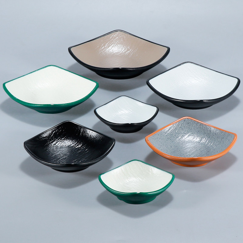 密胺树皮纹凉菜小吃碟塑料仿瓷四方形小碟子商用调料蘸料碟泡菜碟,餐饮具,碟,淘宝优惠券,粉丝福利购,淘宝优惠卷