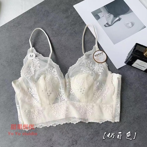 超薄蕾丝美背内衣女新款