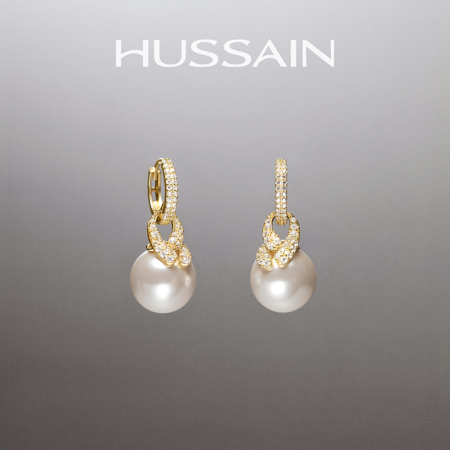 赫生优雅纯银女珍珠耳饰原创设计