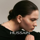 明星同款 赫生HUSSAIN星点悬浮珍珠耳钉纯银耳环不对称耳饰女
