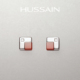赫生HUSSAIN定格红色玛瑙耳钉气质设计感耳饰女款 高级感轻奢气质