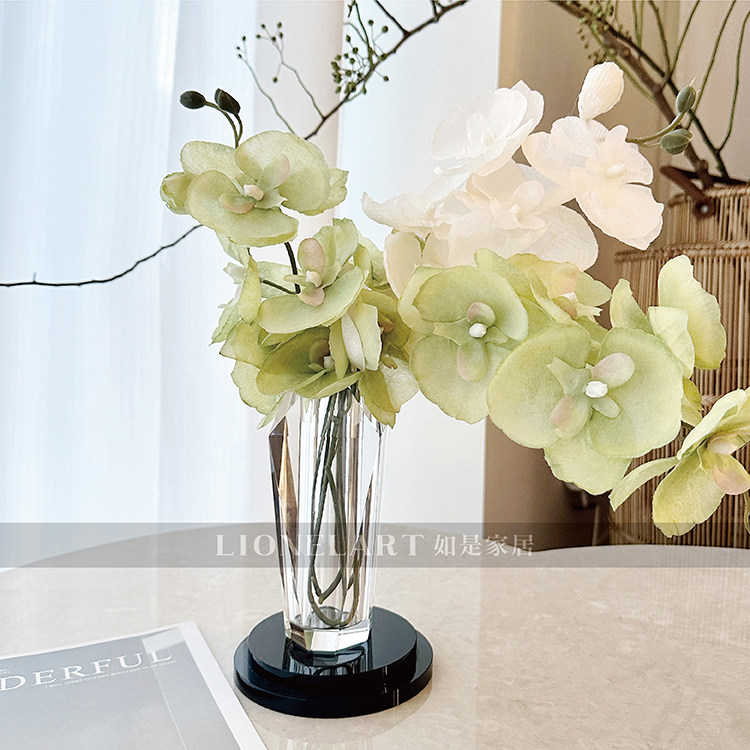 如是花瓶K9水晶璀璨系列小钻石花器私宅玄关客厅会所酒店乔迁礼物